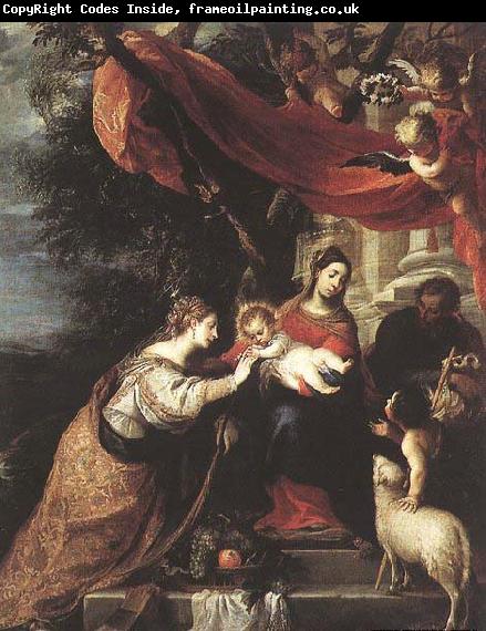 CEREZO, Mateo The Mystic Marriage of St Catherine